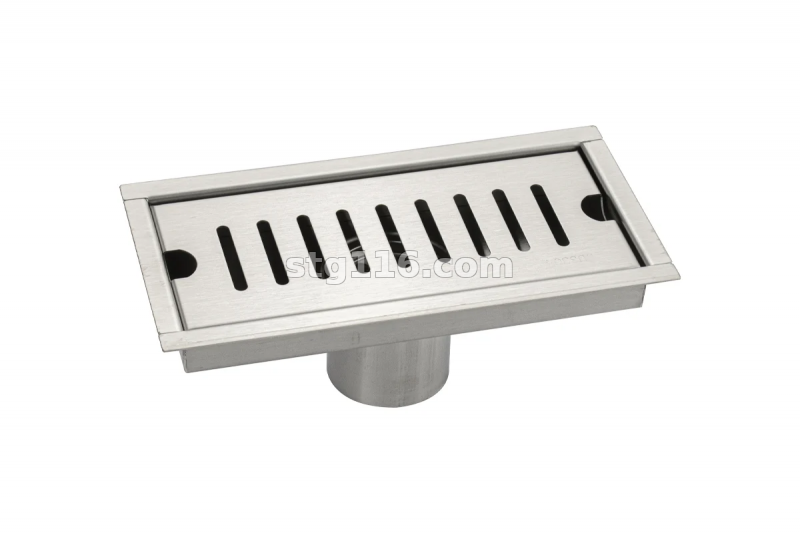 Трап нерж.(00045) верт. 200*100 на выход 50мм